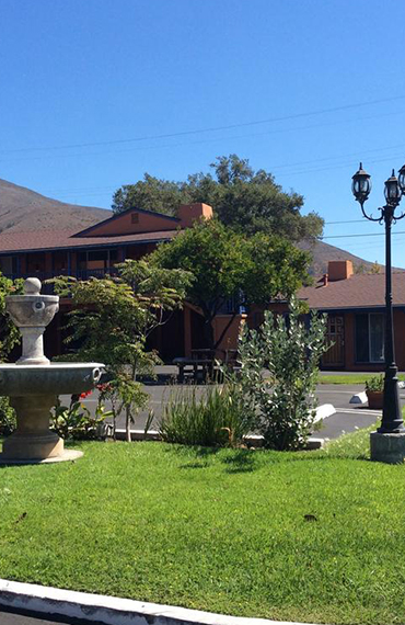 VIEW OF THE BEAUTIFUL LANDSCAPE AT LOS PADRES INN